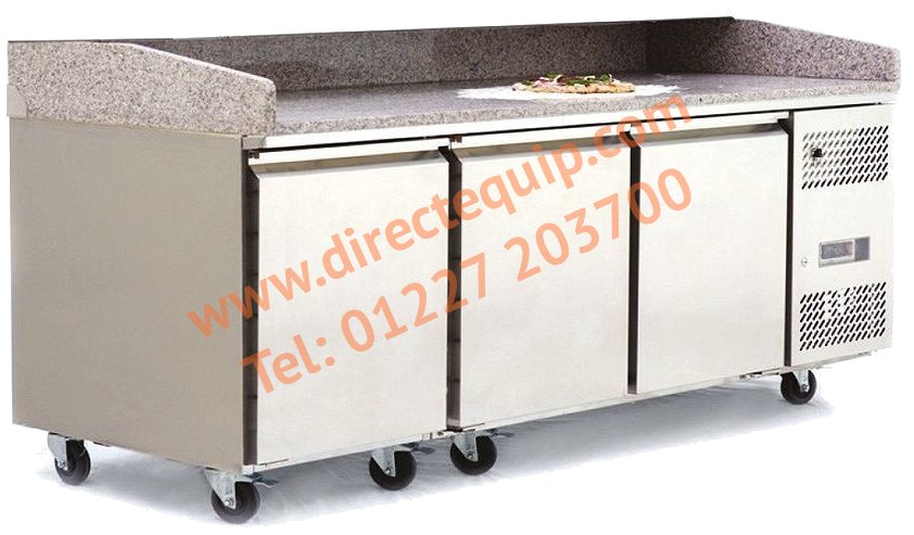 Atosa 3 Door Refrigerated Pizza Counter Granite Top W2010mm EPF3485GR