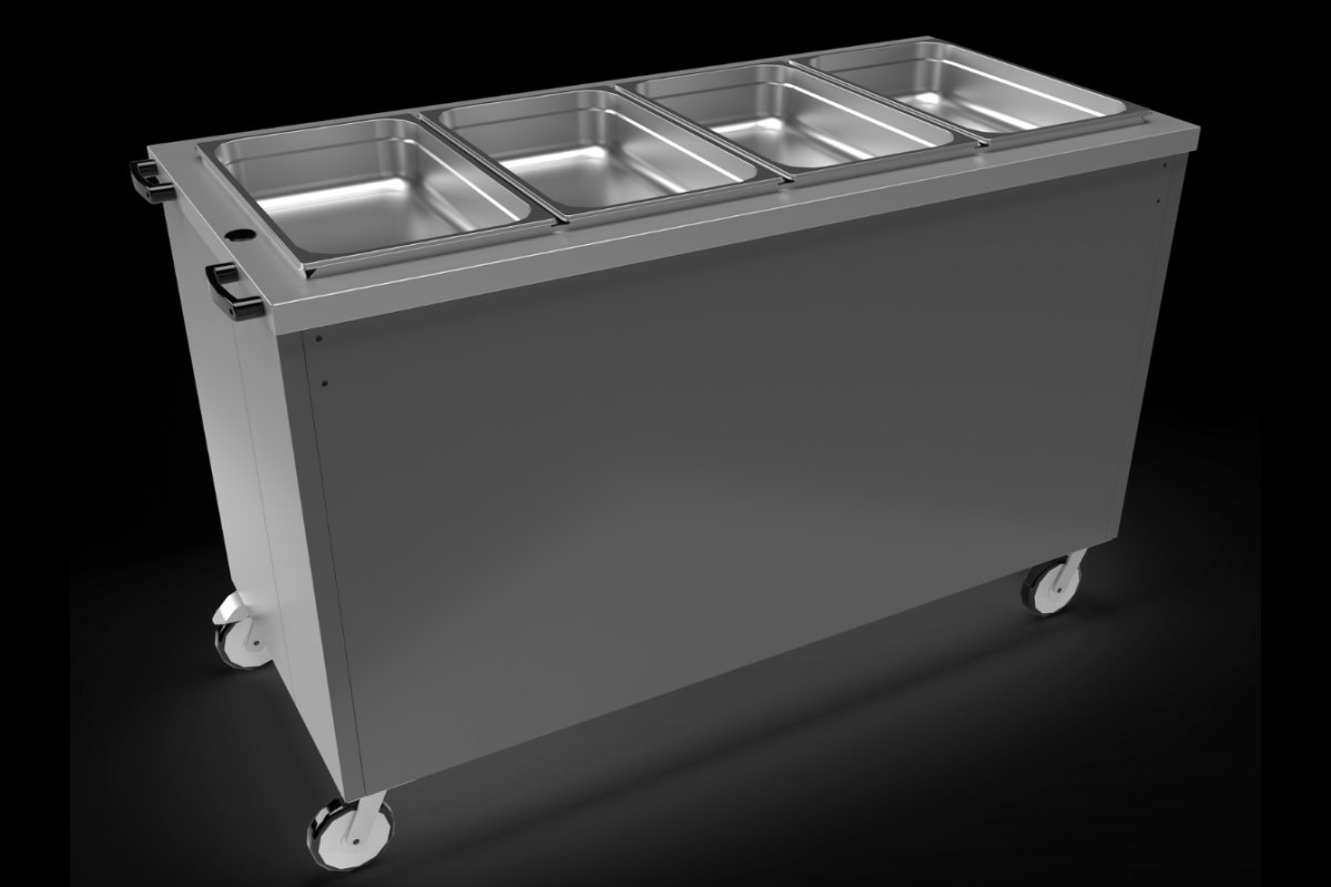 Moffat 4FBM Mobile Bain-Marie Hot Cupboard W1452mm