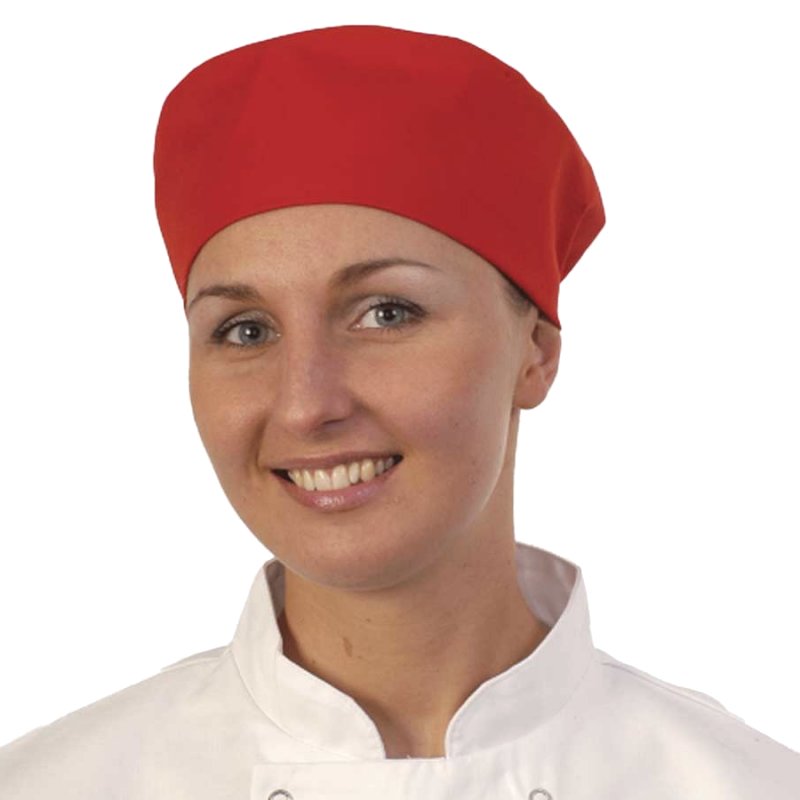 Chefs Skull Cap Red