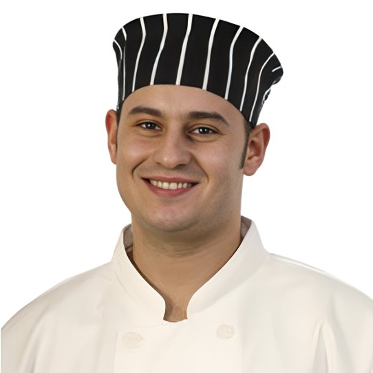 Chefs Skull Cap Butchers Stripe