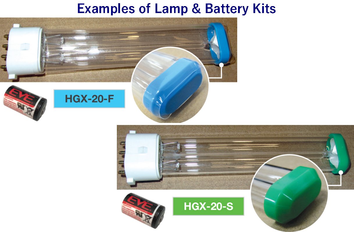 Replacement Lamp & Battery Kits for HyGenikx Air & Surface Sanitisers